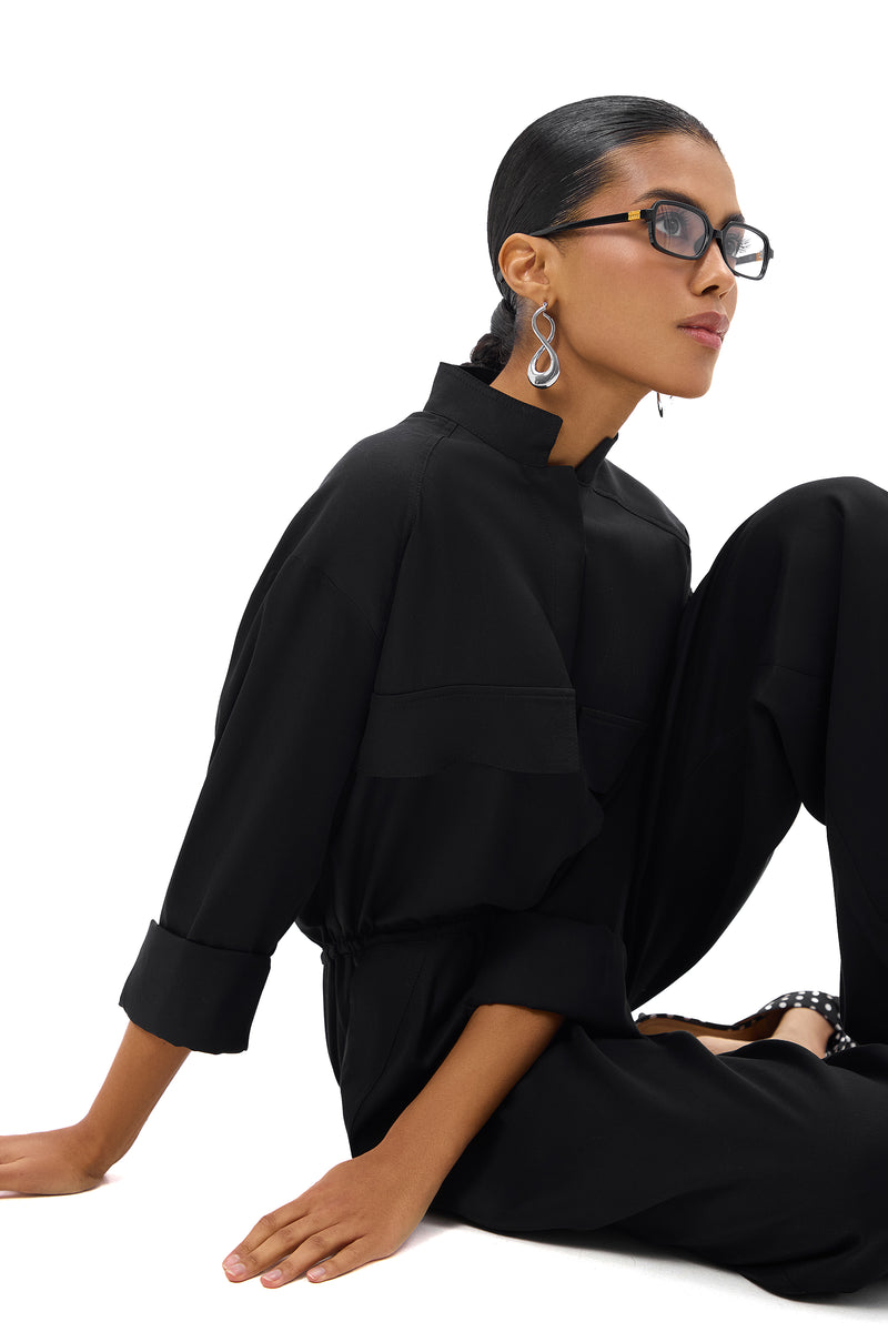 AIRE GRIS NOIR JUMPSUIT