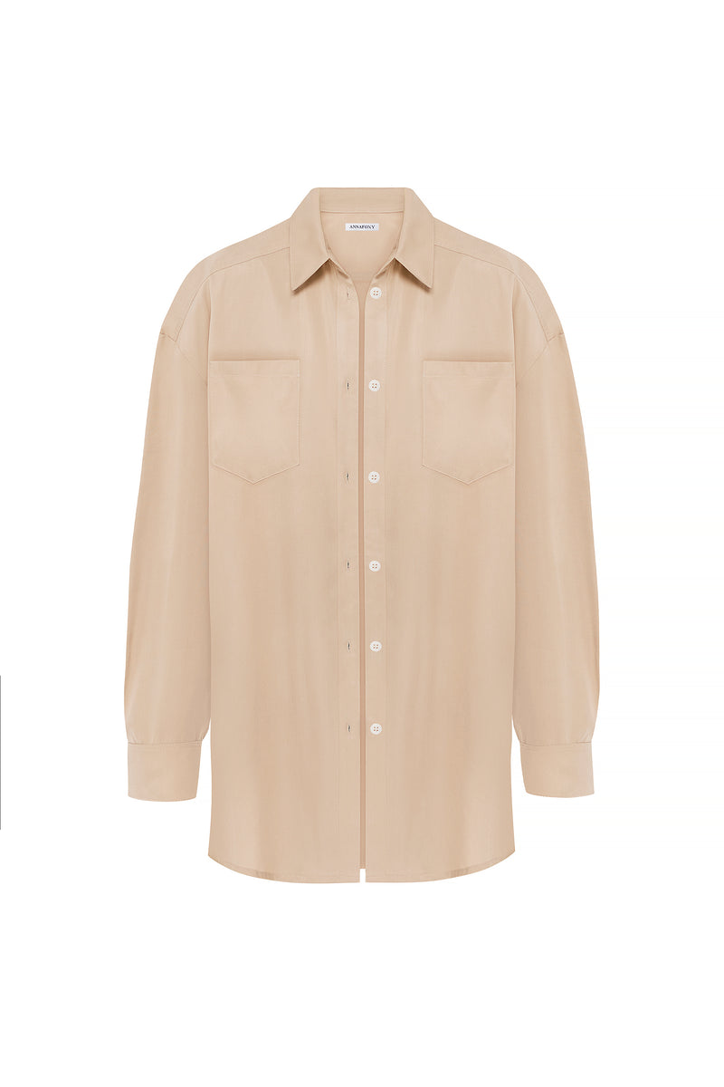 OVERSIZE BEIGE SHIRT