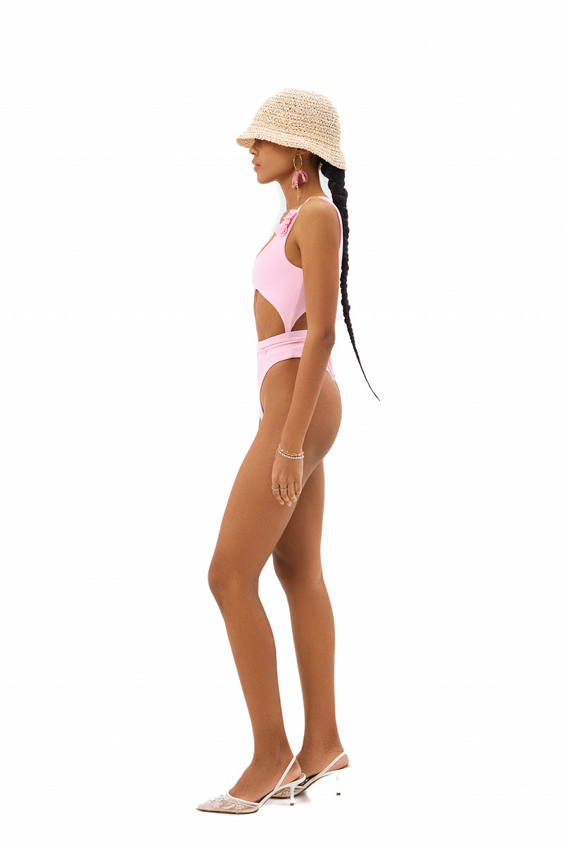 FLEUR ROSE ONE-PIECE SWIMSUIT