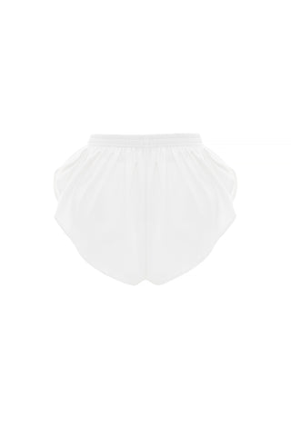 ALLURE BLANC DRAPED SHORTS