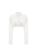 AMELIA BLANC SILK LACE BLOUSE