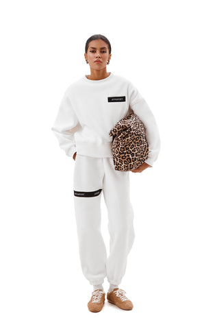 OVERSIZE OFF-WHITE CASUAL JOGGERS