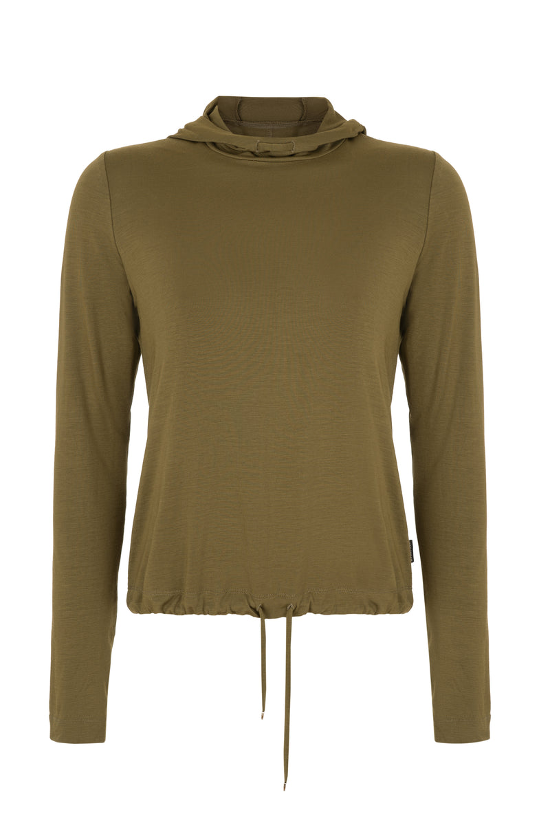 HOODED LONG SLEEVE T-SHIRT