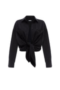 OVERSIZE GRAPHITE BLACK SHIRT