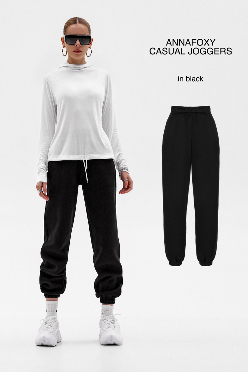 CASUAL BLACK JOGGERS