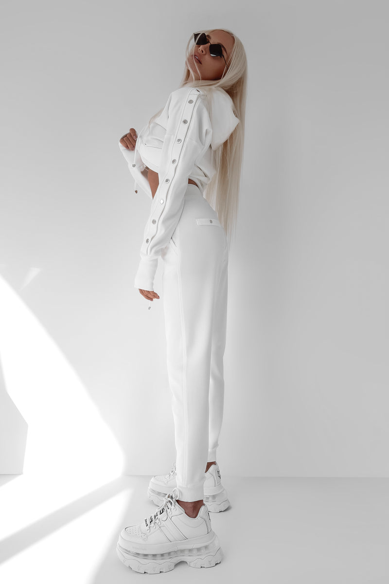 LULU CASUAL WHITE JOGGERS