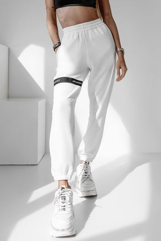 WHITE CASUAL JOGGERS