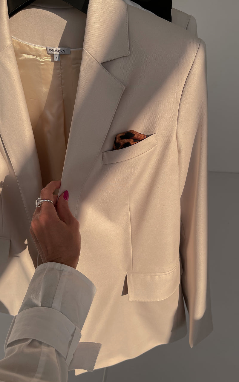 JANE OVERSIZE BEIGE JACKET