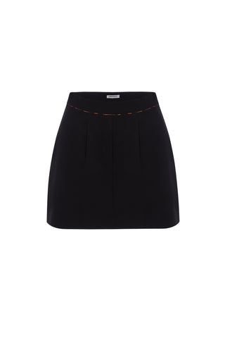 BLACK GELSO SHORTS-SKIRT