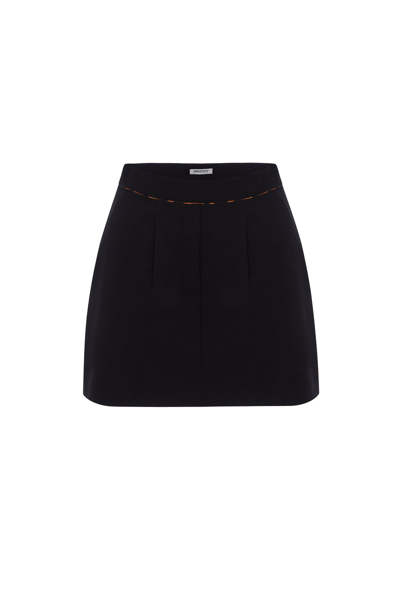 BLACK GELSO SHORTS-SKIRT
