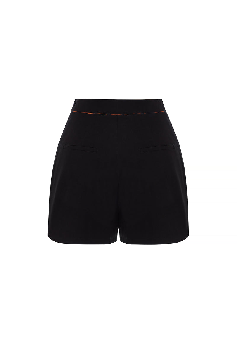 BLACK GELSO SHORTS-SKIRT