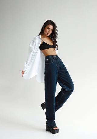 HIGH RISE WIDE JEANS