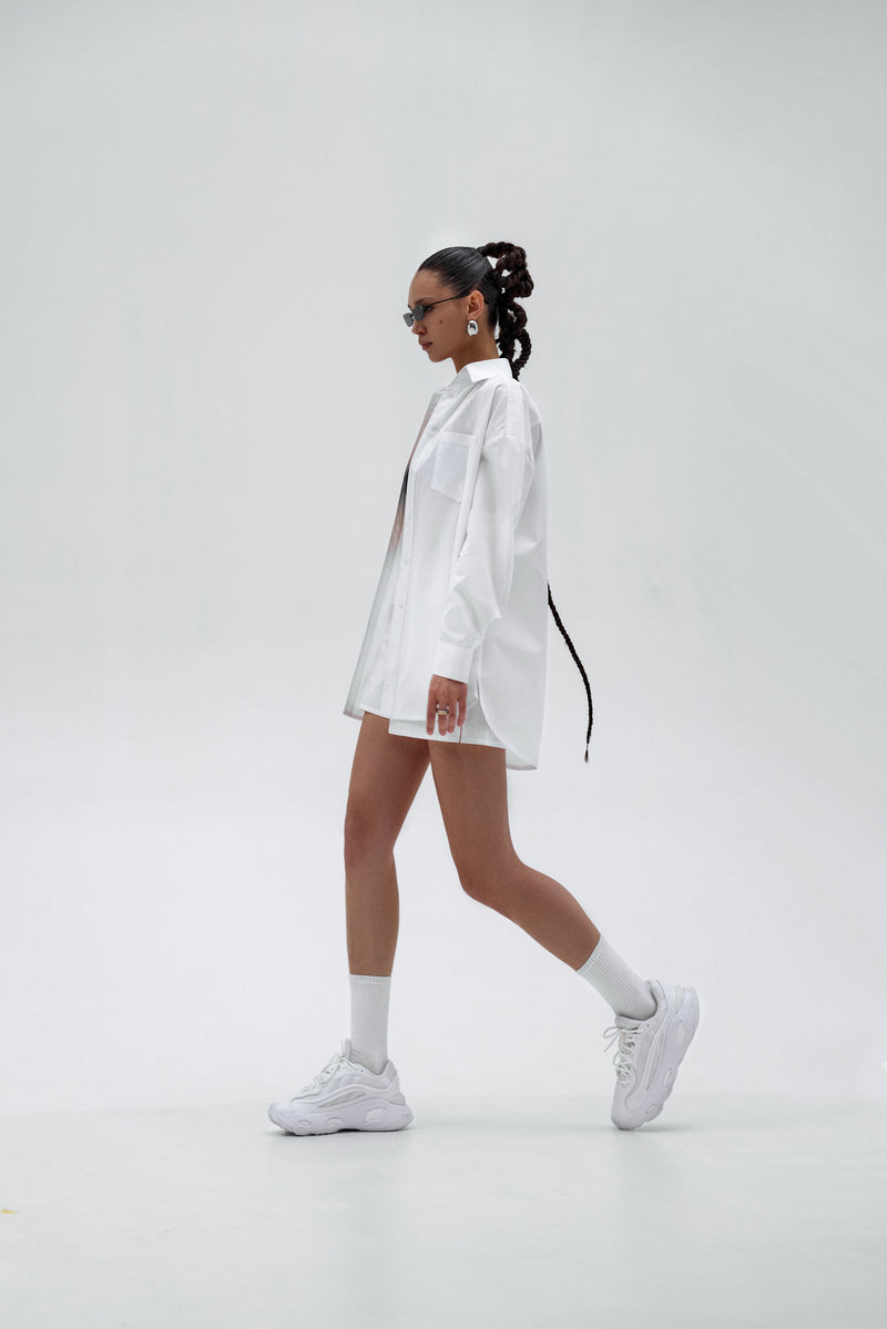 OVERSIZE BASIC WHITE SHIRT