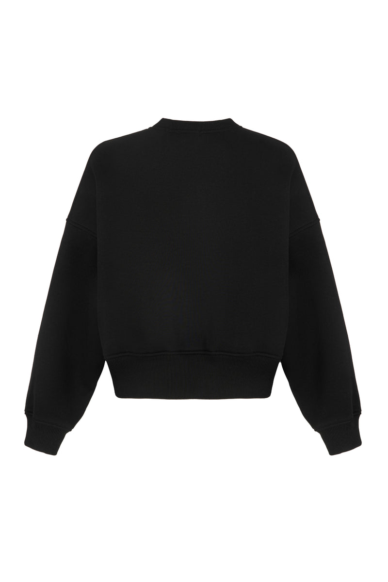 OVERSIZE BLACK SWEATSHIRT