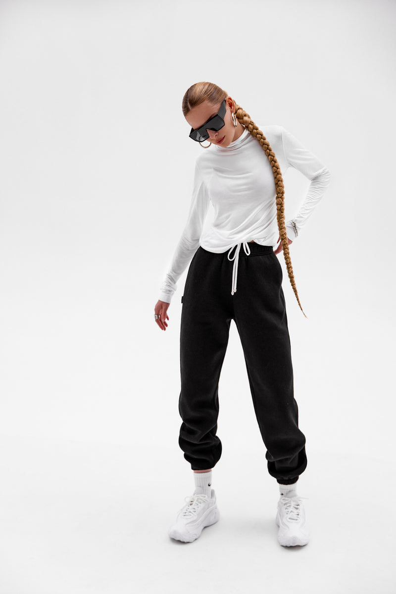 CASUAL BLACK JOGGERS