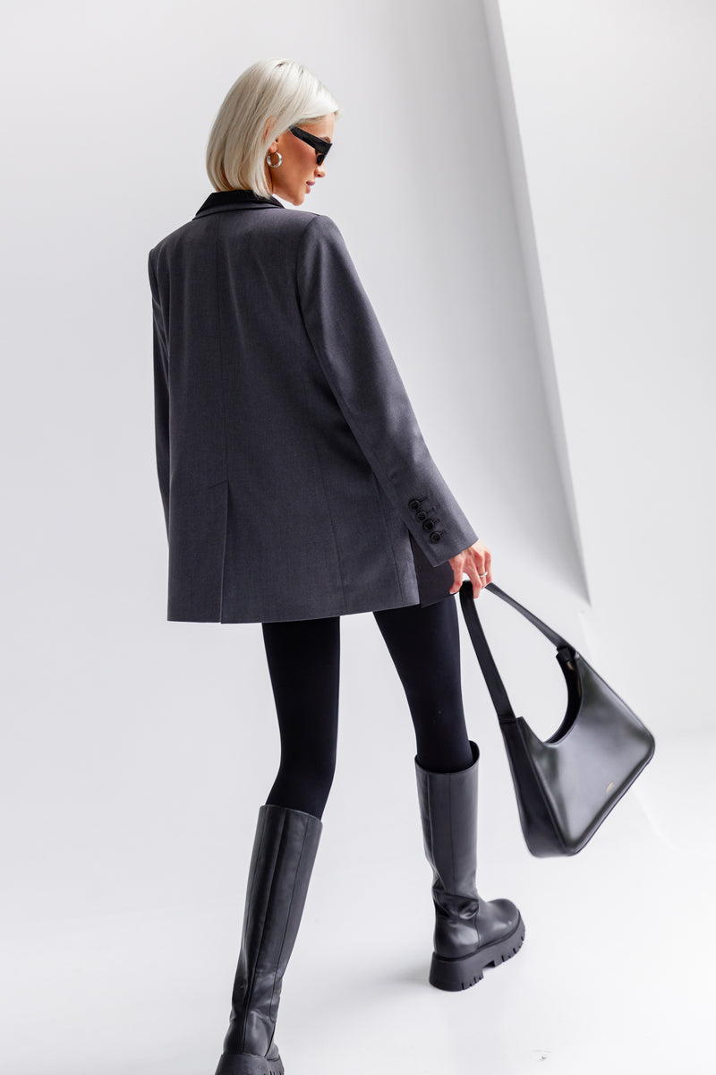 TWO TONE OVERSIZE BLAZER