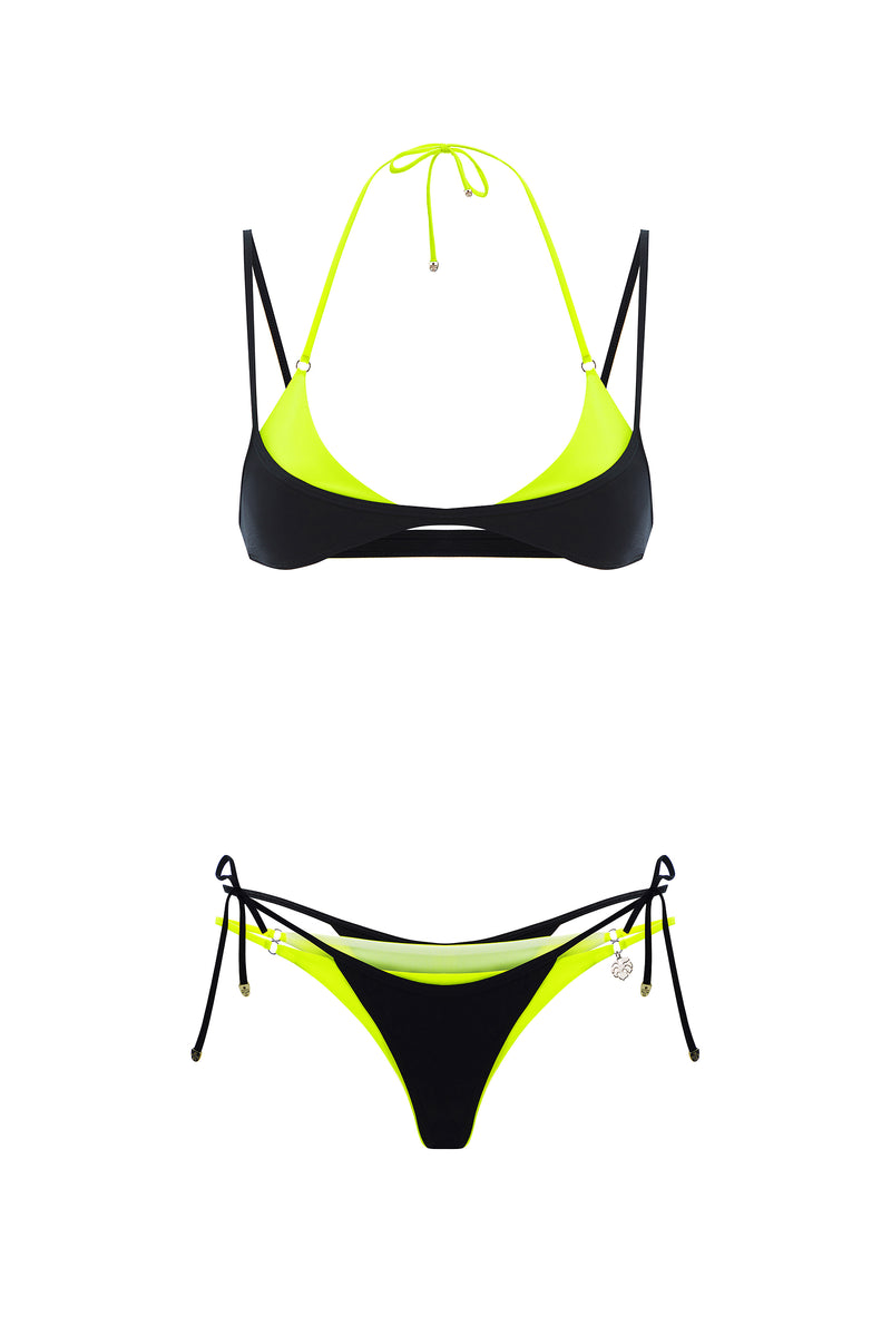 DOUBLE LAYER SET NEON | BLACK
