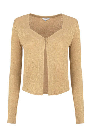 GOLDEN CROPPED CARDIGAN