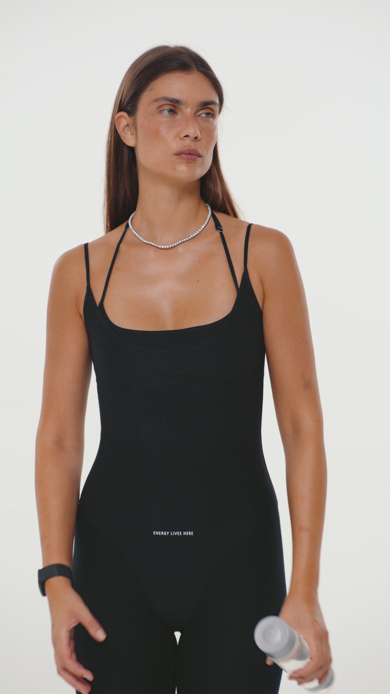 FLUX NOIR DOUBLE CAMI CATSUIT