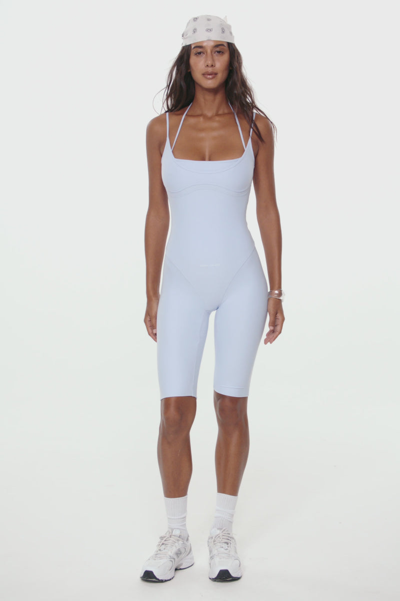 FLUX BLUE DOUBLE CAMI CATSUIT