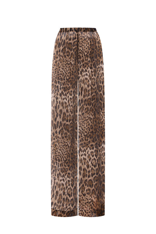 NYX LEOPARD SILK TROUSERS