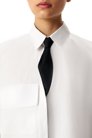 ANNI WHITE CROP SHIRT