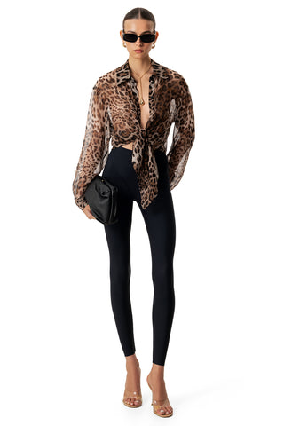 NYX LEOPARD SILK BLOUSE