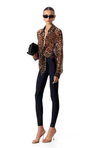 NYX LEOPARD SILK BLOUSE