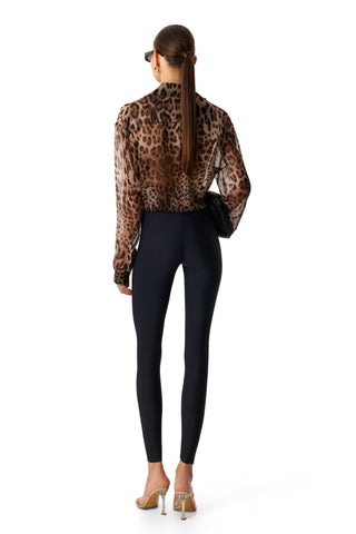 NYX LEOPARD SILK BLOUSE