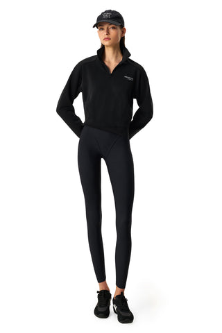 CALME NOIR HALF-ZIP