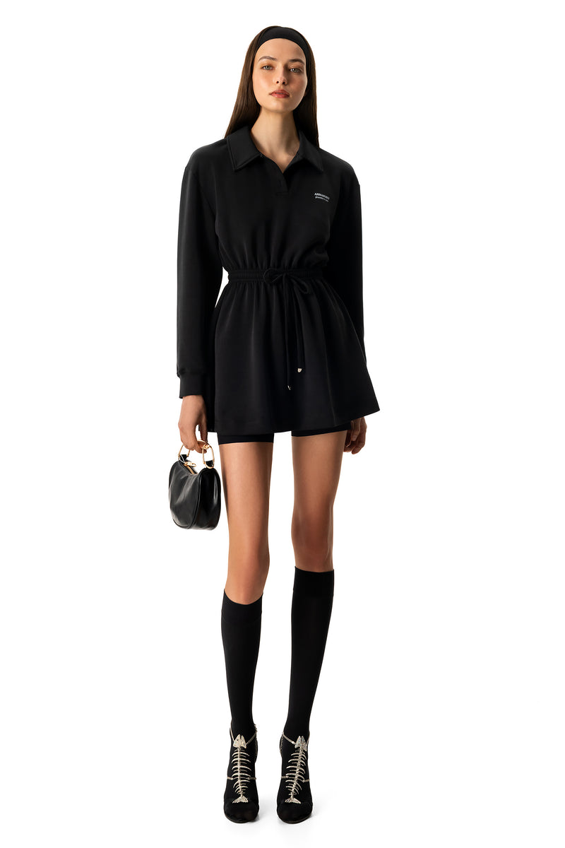 CALME NOIR MINI DRESS