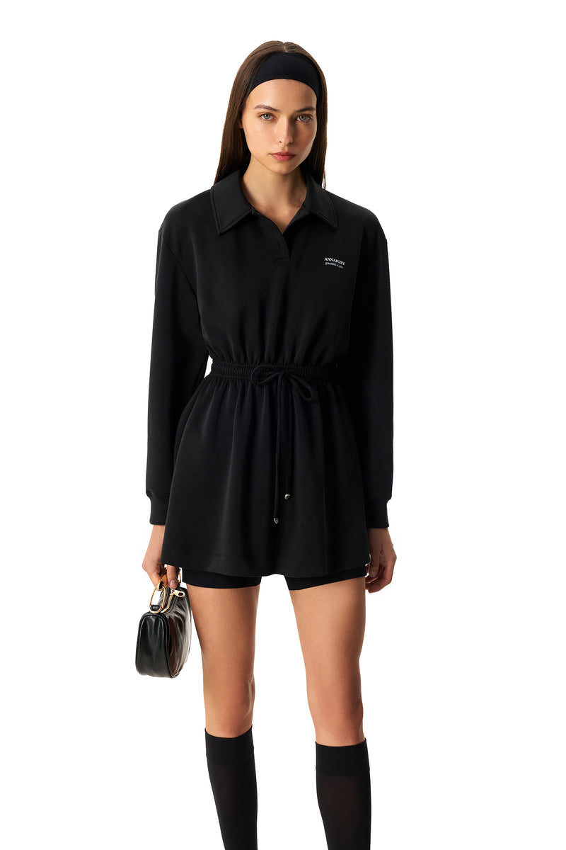 CALME NOIR MINI DRESS