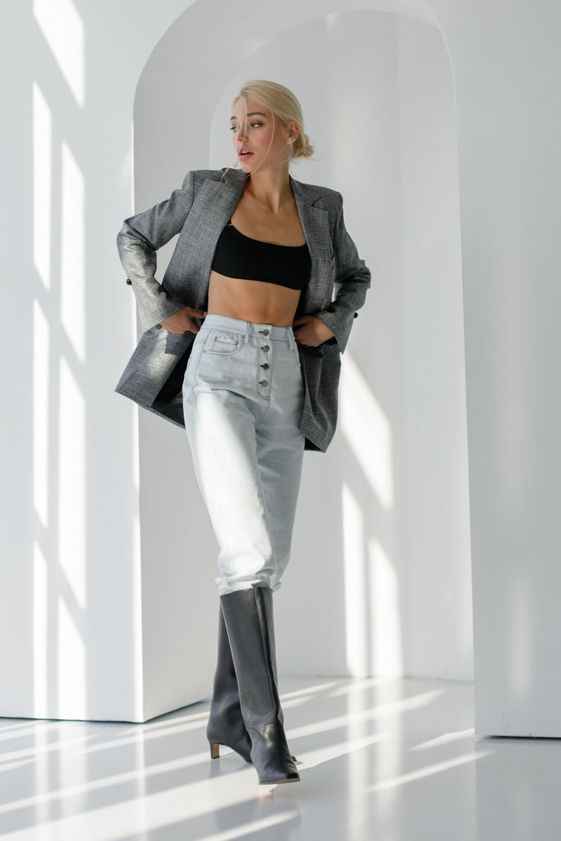 ANN BRIGHT GRAIN JACKET