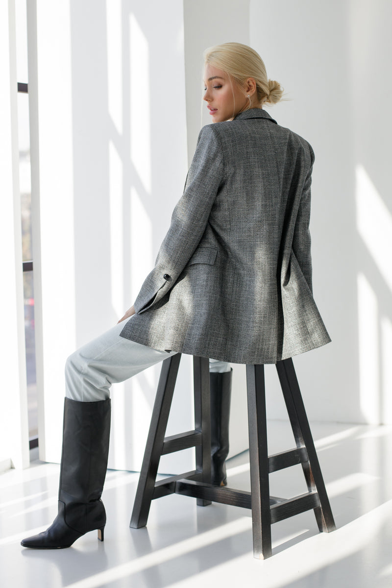 ANN BRIGHT GRAIN JACKET