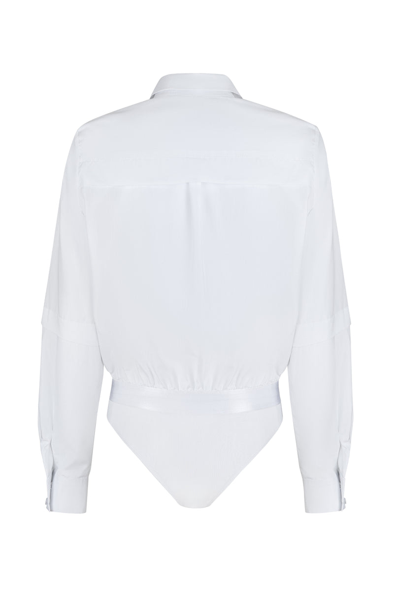 WHITE SHIRT BODYSUIT