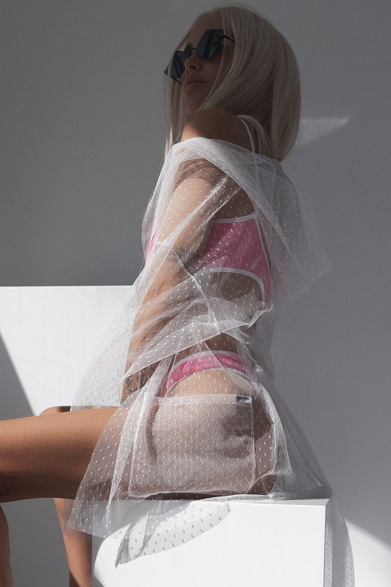 MALDIVES WHITE CARDIGAN