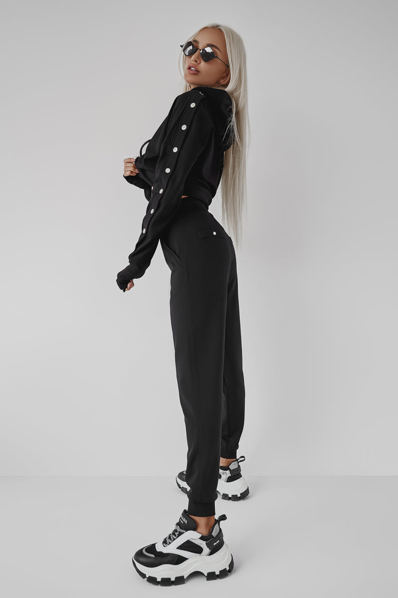 LULU CASUAL BLACK JOGGERS