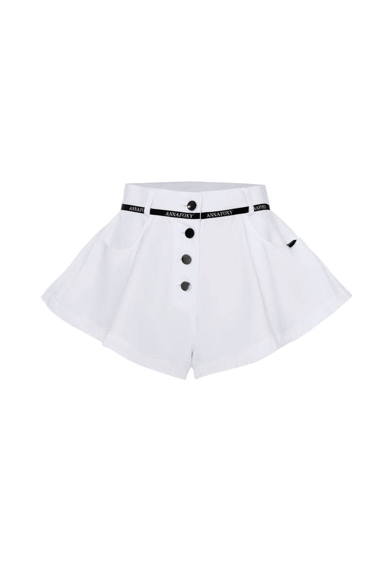 LEILA WHITE JEANS SHORTS
