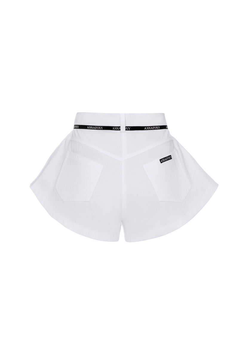 LEILA WHITE JEANS SHORTS